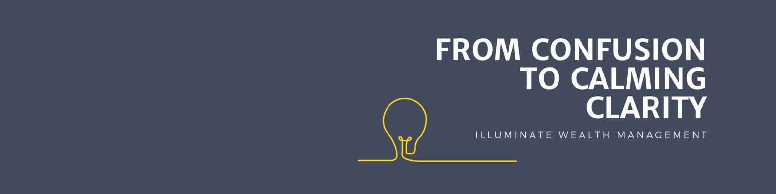 A sleek and minimalist banner with the text 