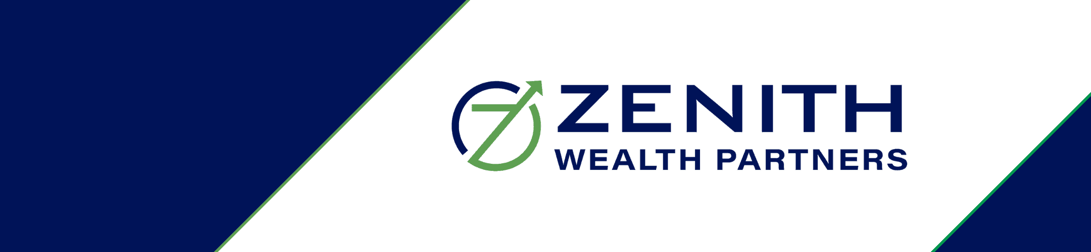 A corporate banner featuring the logo of 