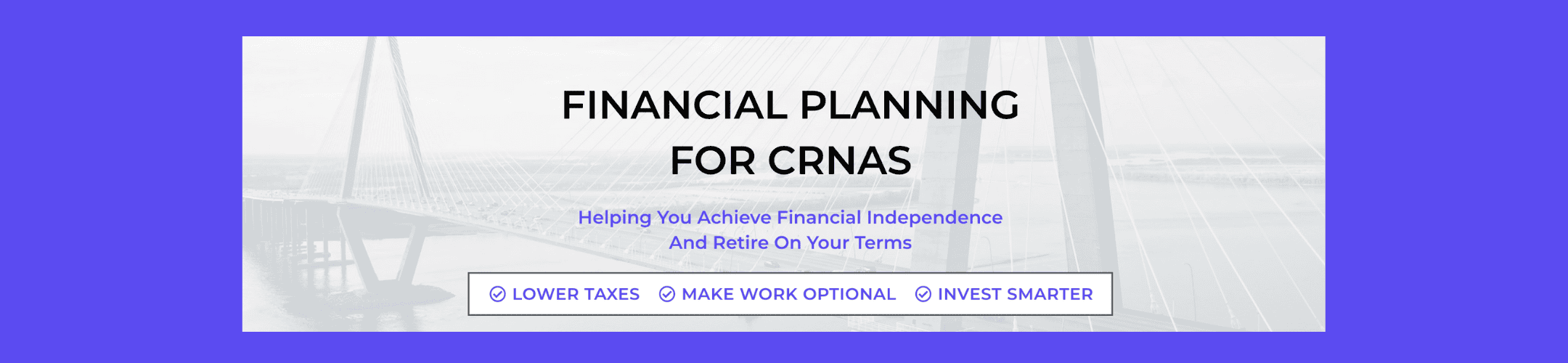 A banner with the text 