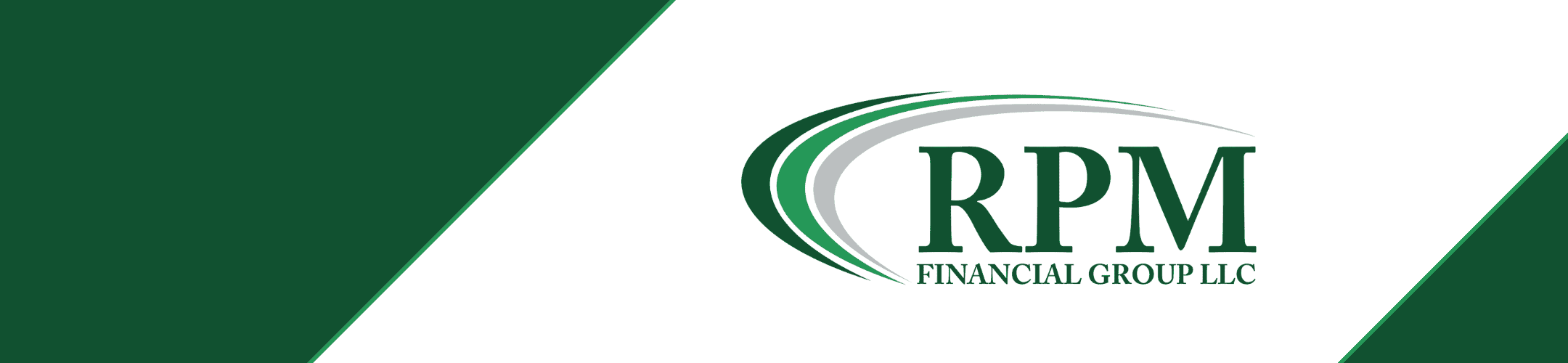 A white background with a diagonal green section on the left. The text 